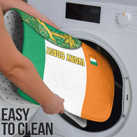 Ivory Coast Bathroom Set with Elephant Crest and Tribal Pattern Design - Wonder Print Shop