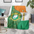 Ivory Coast Blanket with Elephant Crest and Tribal Pattern Design - Wonder Print Shop