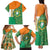 Ivory Coast Family Matching Tank Maxi Dress and Hawaiian Shirt with Elephant Crest and Tribal Pattern Design - Wonder Print Shop