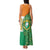 Ivory Coast Family Matching Tank Maxi Dress and Hawaiian Shirt with Elephant Crest and Tribal Pattern Design - Wonder Print Shop