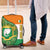 Ivory Coast Luggage Cover with Elephant Crest and Tribal Pattern Design - Wonder Print Shop
