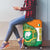 Ivory Coast Luggage Cover with Elephant Crest and Tribal Pattern Design - Wonder Print Shop