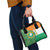 Ivory Coast Shoulder Handbag with Elephant Crest and Tribal Pattern Design - Wonder Print Shop