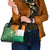 Ivory Coast Shoulder Handbag with Elephant Crest and Tribal Pattern Design - Wonder Print Shop