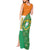 Ivory Coast Tank Maxi Dress with Elephant Crest and Tribal Pattern Design - Wonder Print Shop