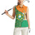 Ivory Coast Women Sleeveless Polo Shirt with Elephant Crest and Tribal Pattern Design - Wonder Print Shop