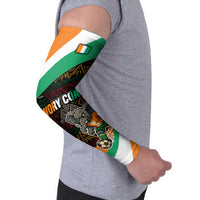 Ivory Coast Arm Sleeves with Soccer Elephant and Tribal Pattern Design - Wonder Print Shop