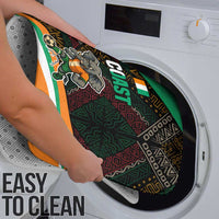 Ivory Coast Bathroom Set with Soccer Elephant and Tribal Pattern Design - Wonder Print Shop