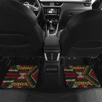 Ivory Coast Car Mats with Soccer Elephant and Tribal Pattern Design - Wonder Print Shop