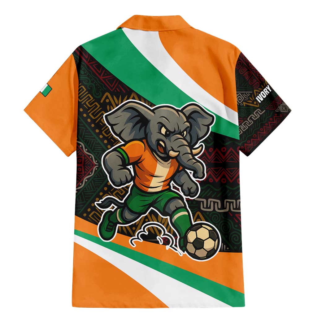 Ivory Coast Family Matching Mermaid Dress and Hawaiian Shirt with Soccer Elephant and Tribal Pattern Design - Wonder Print Shop