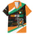 Ivory Coast Family Matching Off Shoulder Short Dress and Hawaiian Shirt with Soccer Elephant and Tribal Pattern Design - Wonder Print Shop