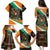 Ivory Coast Family Matching Puletasi and Hawaiian Shirt with Soccer Elephant and Tribal Pattern Design - Wonder Print Shop