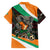 Ivory Coast Family Matching Summer Maxi Dress and Hawaiian Shirt with Soccer Elephant and Tribal Pattern Design - Wonder Print Shop