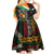 Ivory Coast Kid Short Sleeve Dress with Soccer Elephant and Tribal Pattern Design - Wonder Print Shop