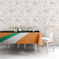 Ivory Coast Tablecloth with Soccer Elephant and Tribal Pattern Design - Wonder Print Shop