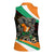 Ivory Coast Women Sleeveless Polo Shirt with Soccer Elephant and Tribal Pattern Design - Wonder Print Shop