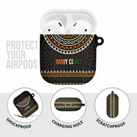 Ivory Coast AirPods Case with Ethnic Geometric Pattern and National Motto Design - Wonder Print Shop