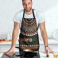 Ivory Coast Apron with Ethnic Geometric Pattern and National Motto Design - Wonder Print Shop