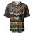 Ivory Coast Baseball Jersey with Ethnic Geometric Pattern and National Motto Design - Wonder Print Shop