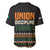 Ivory Coast Baseball Jersey with Ethnic Geometric Pattern and National Motto Design - Wonder Print Shop