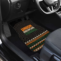 Ivory Coast Car Mats with Ethnic Geometric Pattern and National Motto Design - Wonder Print Shop