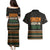Ivory Coast Couples Matching Puletasi and Hawaiian Shirt with Ethnic Geometric Pattern and National Motto Design - Wonder Print Shop