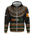 Ivory Coast Hoodie with Ethnic Geometric Pattern and National Motto Design - Wonder Print Shop