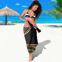 Ivory Coast Sarong with Ethnic Geometric Pattern and National Motto Design - Wonder Print Shop