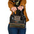 Ivory Coast Shoulder Handbag with Ethnic Geometric Pattern and National Motto Design - Wonder Print Shop