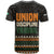 Ivory Coast T Shirt with Ethnic Geometric Pattern and National Motto Design - Wonder Print Shop