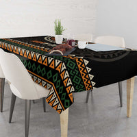 Ivory Coast Tablecloth with Ethnic Geometric Pattern and National Motto Design - Wonder Print Shop