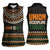 Ivory Coast Women Sleeveless Polo Shirt with Ethnic Geometric Pattern and National Motto Design - Wonder Print Shop