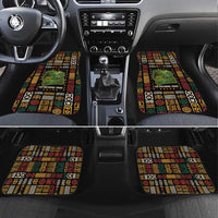 Ivory Coast Car Mats with Taï National Park Wildlife Map Design - Wonder Print Shop