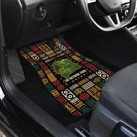 Ivory Coast Car Mats with Taï National Park Wildlife Map Design - Wonder Print Shop