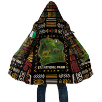 Ivory Coast Cloak with Taï National Park Wildlife Map Design - Wonder Print Shop
