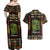 Ivory Coast Couples Matching Off Shoulder Maxi Dress and Hawaiian Shirt with Taï National Park Wildlife Map Design - Wonder Print Shop