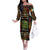 Ivory Coast Family Matching Off The Shoulder Long Sleeve Dress and Hawaiian Shirt with Taï National Park Wildlife Map Design - Wonder Print Shop