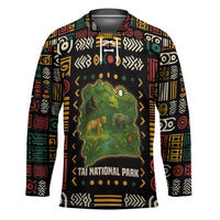 Ivory Coast Hockey Jersey with Taï National Park Wildlife Map Design - Wonder Print Shop