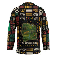 Ivory Coast Hockey Jersey with Taï National Park Wildlife Map Design - Wonder Print Shop