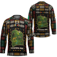 Ivory Coast Hockey Jersey with Taï National Park Wildlife Map Design - Wonder Print Shop