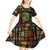 Ivory Coast Kid Short Sleeve Dress with Taï National Park Wildlife Map Design - Wonder Print Shop