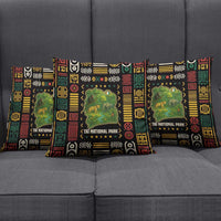 Ivory Coast Pillow Cover with Taï National Park Wildlife Map Design - Wonder Print Shop
