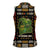 Ivory Coast Women Sleeveless Polo Shirt with Taï National Park Wildlife Map Design - Wonder Print Shop