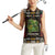 Ivory Coast Women Sleeveless Polo Shirt with Taï National Park Wildlife Map Design - Wonder Print Shop