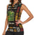 Ivory Coast Women Sleeveless Polo Shirt with Taï National Park Wildlife Map Design - Wonder Print Shop