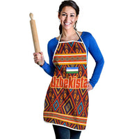 Uzbekistan Apron with Traditional Geometric Motif Design - Wonder Print Shop