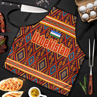 Uzbekistan Apron with Traditional Geometric Motif Design - Wonder Print Shop