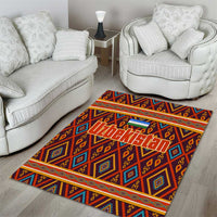 Uzbekistan Area Rug with Traditional Geometric Motif Design - Wonder Print Shop