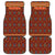 Uzbekistan Car Mats with Traditional Geometric Motif Design - Wonder Print Shop