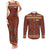 Uzbekistan Couples Matching Tank Maxi Dress and Long Sleeve Button Shirt with Traditional Geometric Motif Design - Wonder Print Shop
